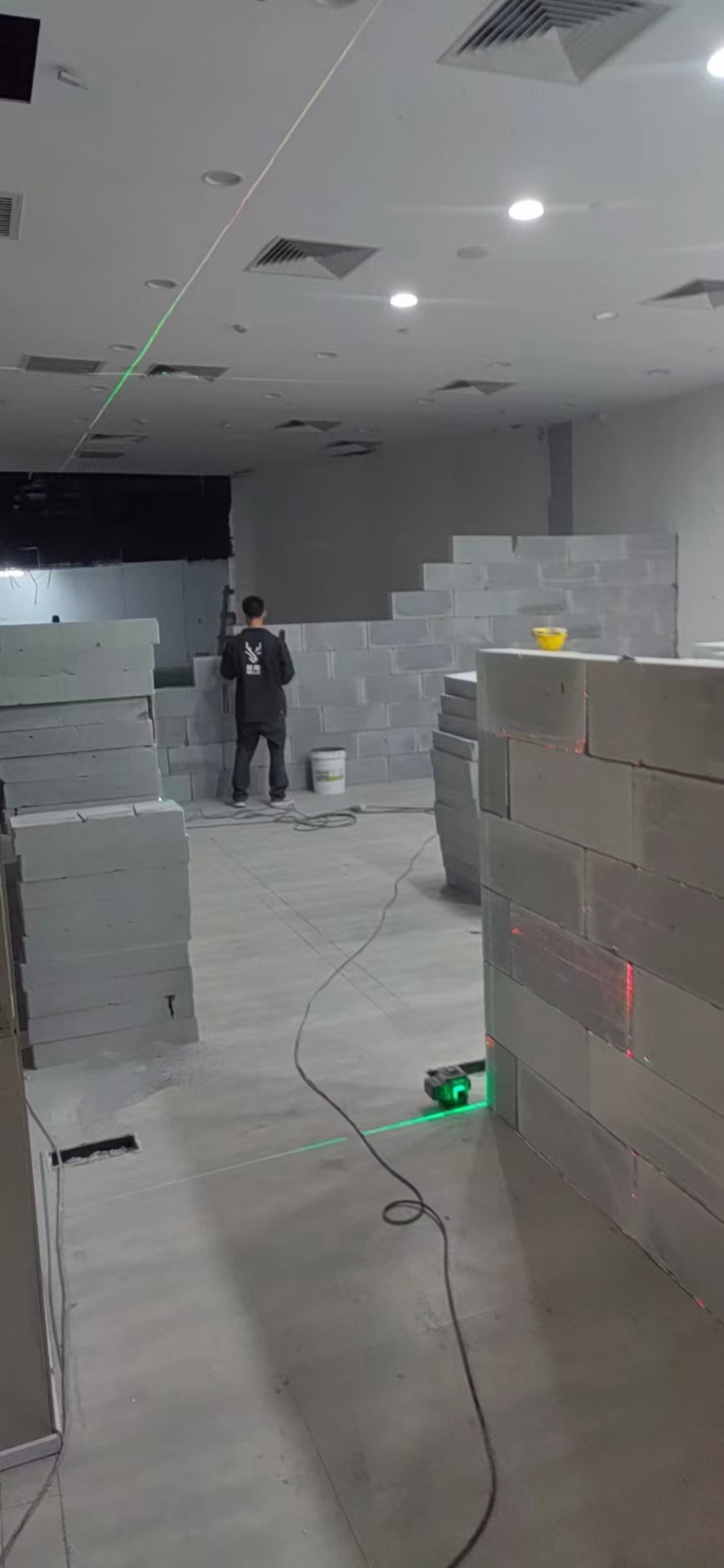 宾馆轻质砖隔墙现场参考